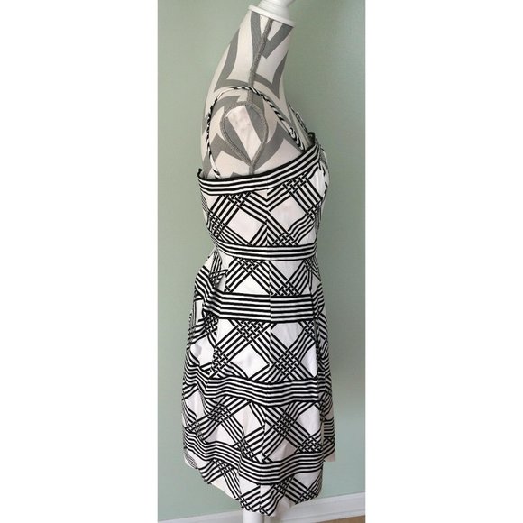 WHITE HOUSE BLACK MARKET Striped Midi Dress - Picture 2 of 5